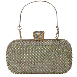 Dinner bag, handbag, diamond inlaid dress, evening bag