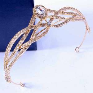 Alloy Crystal Crown Wedding Ball Party Bridal Crown