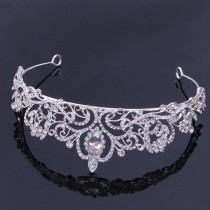Alloy Crystal Crown Wedding Ball Party Bridal Crown