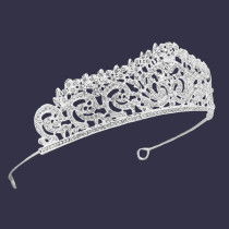 Alloy Crystal Crown Wedding Ball Party Bridal Crown