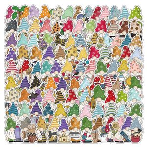 100 colorful dwarf graffiti stickers for mobile phones, computers, luggage, decoration, stickers, stationery, waterproof stickers