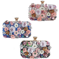 Dinner bag, handbag, diamond inlaid dress, evening bag
