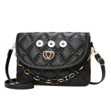 Fashionable trend large capacity chain bag, underarm bag, checkered commuting shoulder bag fit 20MM Snaps button jewelry wholesale