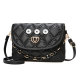 Fashionable trend large capacity chain bag, underarm bag, checkered commuting shoulder bag fit 20MM Snaps button jewelry wholesale