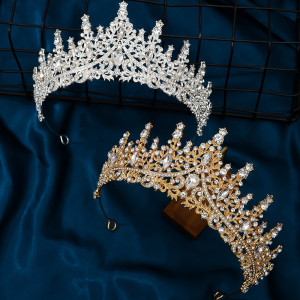 Alloy Crystal Crown Wedding Ball Party Bridal Crown