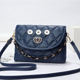 Fashionable trend large capacity chain bag, underarm bag, checkered commuting shoulder bag fit 20MM Snaps button jewelry wholesale
