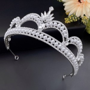 Alloy Crystal Crown Wedding Ball Party Bridal Crown