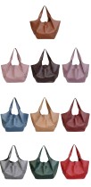 Large Bag Soft Leather Large Capacity One Shoulder Handheld Tote Bag
