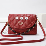 Fashionable trend large capacity chain bag, underarm bag, checkered commuting shoulder bag fit 20MM Snaps button jewelry wholesale