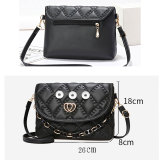 Fashionable trend large capacity chain bag, underarm bag, checkered commuting shoulder bag fit 20MM Snaps button jewelry wholesale