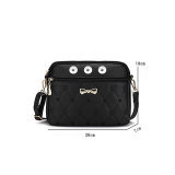 Crossbody Shoulder Bag with Heart Embroidery Large Capacity Crossbody Bag fit 20MM Snaps button jewelry wholesale