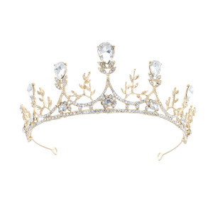 Alloy Crystal Crown Wedding Ball Party Bridal Crown