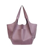 Large Bag Soft Leather Large Capacity One Shoulder Handheld Tote Bag
