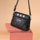 Crossbody Shoulder Bag with Heart Embroidery Large Capacity Crossbody Bag fit 20MM Snaps button jewelry wholesale