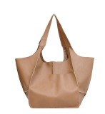 Large Bag Soft Leather Large Capacity One Shoulder Handheld Tote Bag