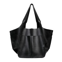 Large Bag Soft Leather Large Capacity One Shoulder Handheld Tote Bag