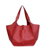 Large Bag Soft Leather Large Capacity One Shoulder Handheld Tote Bag