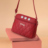 Crossbody Shoulder Bag with Heart Embroidery Large Capacity Crossbody Bag fit 20MM Snaps button jewelry wholesale