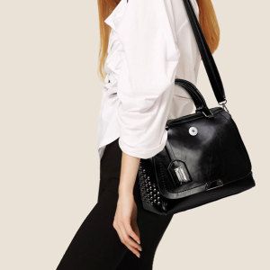 Handbag, oil skin rivet, crossbody bag, shoulder bag fit 20MM Snaps button jewelry wholesale