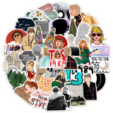 50 Singer Taylor Swift Mould Sticker Waterproof Mobile Phone Tablet Waterproof Sticker