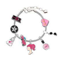 Barbie Bracelet Cartoon Jewelry Beaded DIY Alloy Bracelet