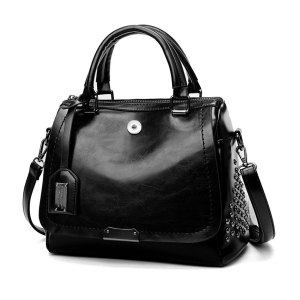 Handbag, oil skin rivet, crossbody bag, shoulder bag fit 20MM Snaps button jewelry wholesale