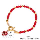 Natural Stone 4mm Bead OT Buckle Barbie Love Bracelet