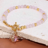 Natural Stone 4mm Bead OT Buckle Barbie Love Bracelet