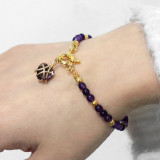 Natural Stone 4mm Bead OT Buckle Barbie Love Bracelet