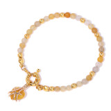 Natural Stone 4mm Bead OT Buckle Barbie Love Bracelet