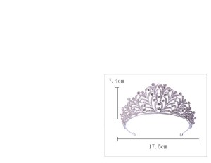 Alloy Crystal Crown Wedding Ball Party Bridal Crown