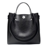 Fashionable oil wax leather one shoulder crossbody carrying bag fit 20MM Snaps button jewelry wholesale