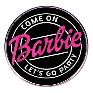 Barbie brooch metal alloy badge
