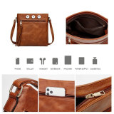 Tassel accessory double zipper bag with adjustable diagonal shoulder square bag fit 20MM Snaps button jewelry wholesale