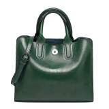 Fashionable Antique Oil Wax Leather Handheld One Shoulder Crossbody Tote Bag fit 20MM Snaps button jewelry wholesale