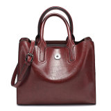 Fashionable Antique Oil Wax Leather Handheld One Shoulder Crossbody Tote Bag fit 20MM Snaps button jewelry wholesale