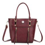 Large Capacity Handbag Oil Wax Leather Fashion One Shoulder Crossbody Bucket Bag fit 20MM Snaps button jewelry wholesale