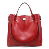 Fashionable oil wax leather one shoulder crossbody carrying bag fit 20MM Snaps button jewelry wholesale