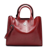 Fashionable Antique Oil Wax Leather Handheld One Shoulder Crossbody Tote Bag fit 20MM Snaps button jewelry wholesale
