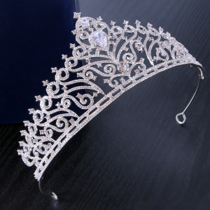 Alloy Crystal Crown Wedding Ball Party Bridal Crown
