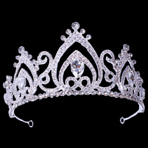 Alloy Crystal Crown Wedding Ball Party Bridal Crown