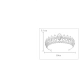 Alloy Crystal Crown Wedding Ball Party Bridal Crown