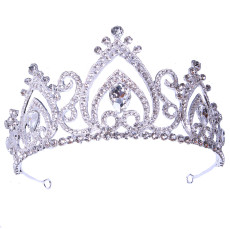 Alloy Crystal Crown Wedding Ball Party Bridal Crown