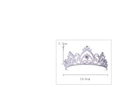 Alloy Crystal Crown Wedding Ball Party Bridal Crown