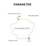 Stainless steel love necklace