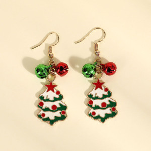 Christmas bell Christmas tree earrings