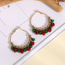 Christmas Bell Circle Earrings