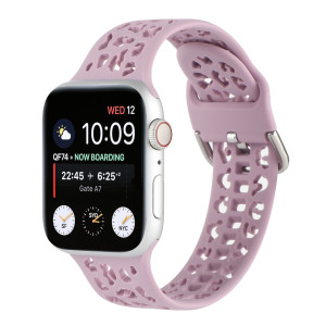 38/40/41mm Suitable for Apple Watch Strap iwatch Hollow Silicone Strap Apple Watch Leopard Pattern Strap (excluding dial)