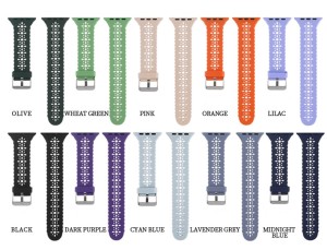 42/44/45MM Suitable for Apple Watch Strap iwatch Hollow Silicone Strap Apple Watch  (excluding dial)