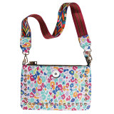 Sunflower Emerald Classic Pattern PU Triple Use Crossbody Bag fit 20MM Snaps button jewelry wholesale